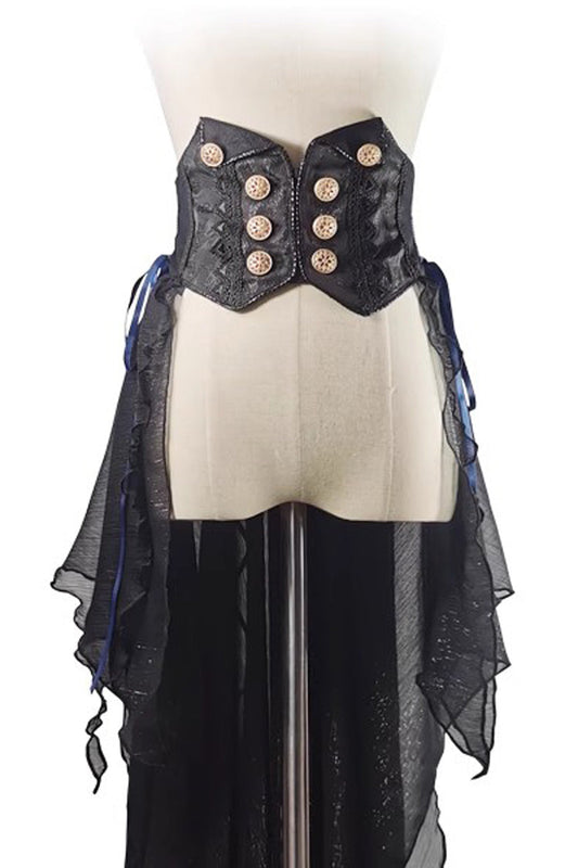 Prince-Style Gothic Waistband with Elegant Ouji Fashion