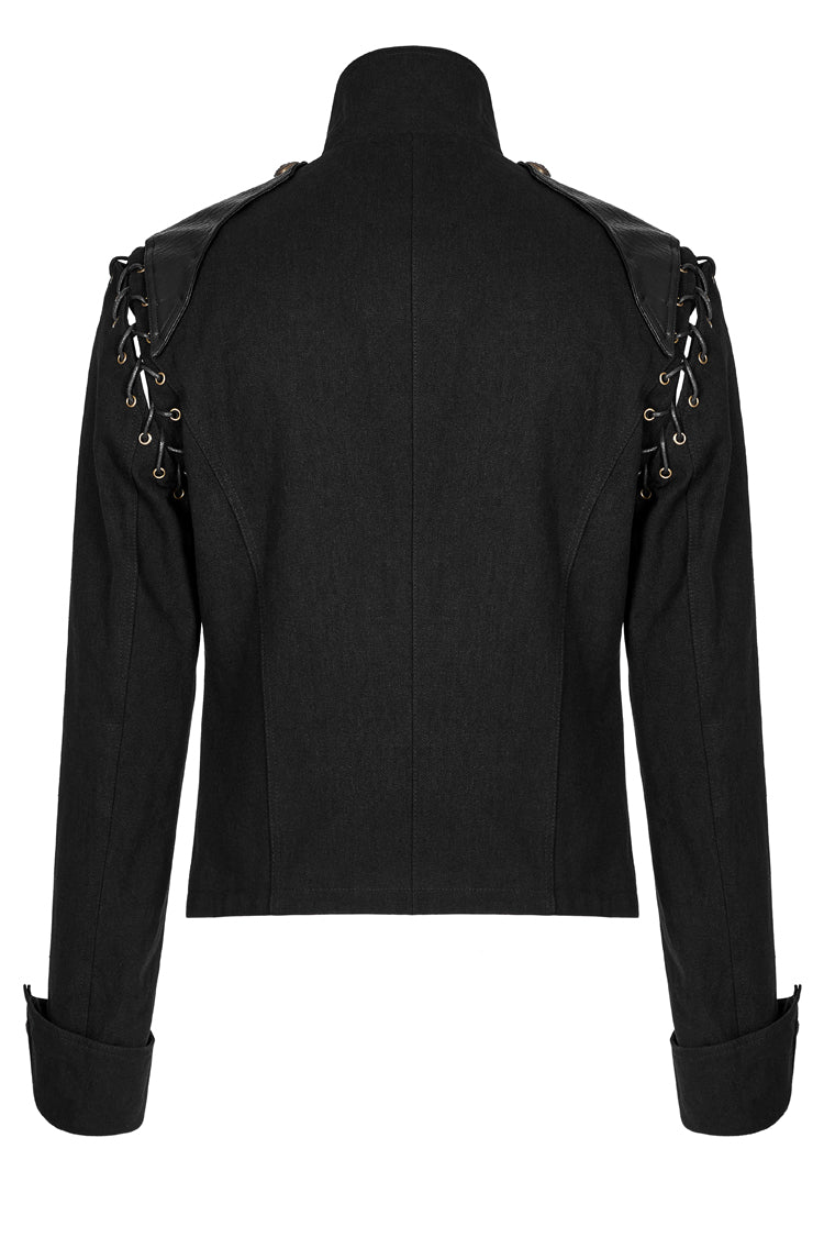 Coal Retro Button Double-Breasted Steampunk Coat for Men