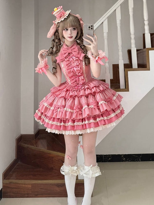 Wrist Mini Cuffs / Pink Hat