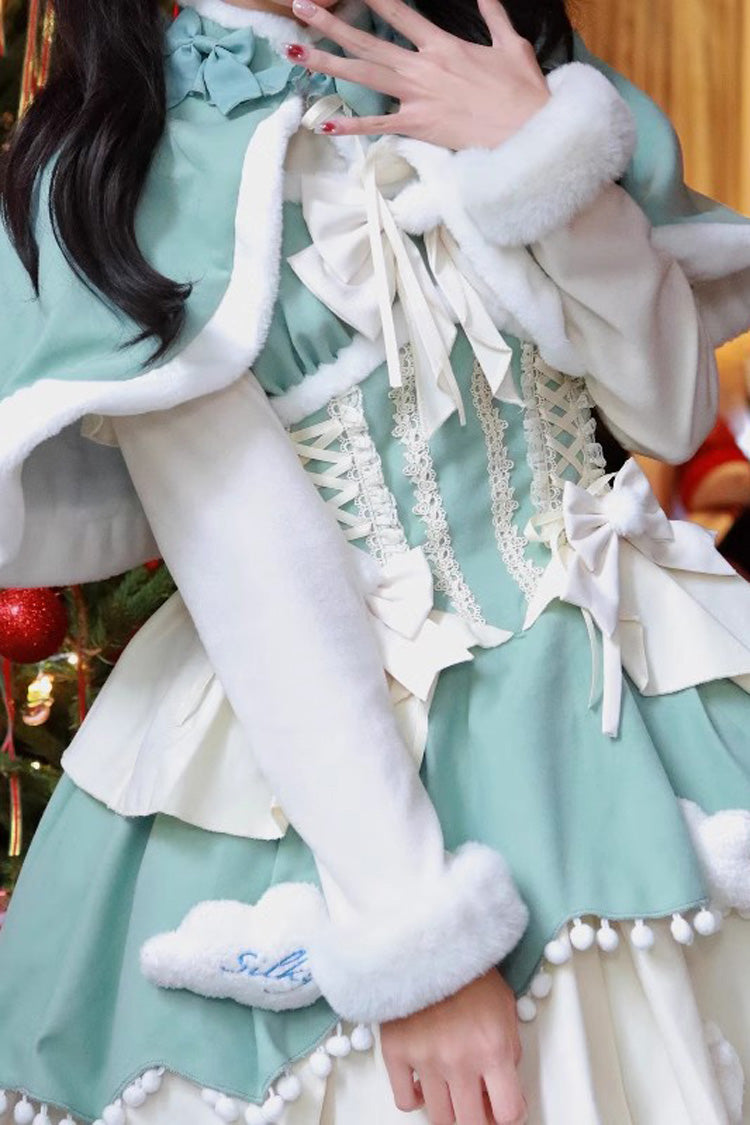Princess Sweet Lolita Multi-Layer Jsk Dress with Bowknot 3 Colors