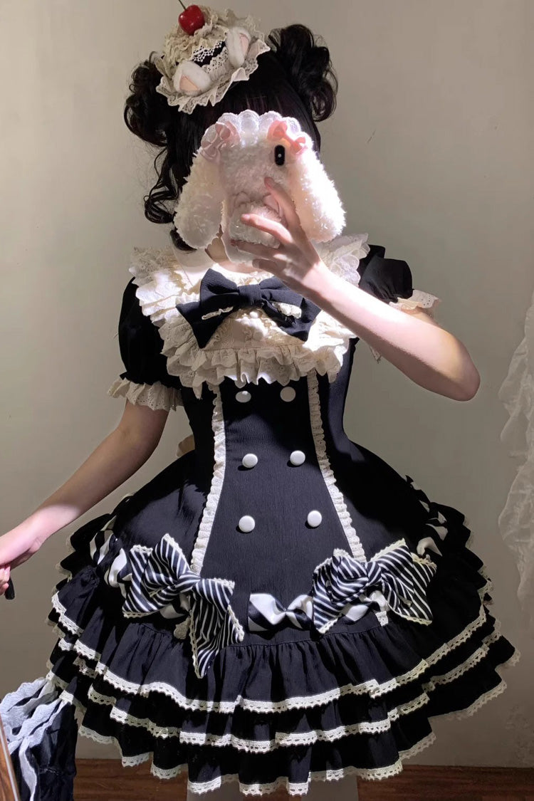 Tiered Sweet Princess Dress with Multi-Layered Ruffles