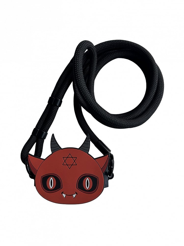 Mobile With Crossbody Strap Red Devil Clip Gothic Phone Back