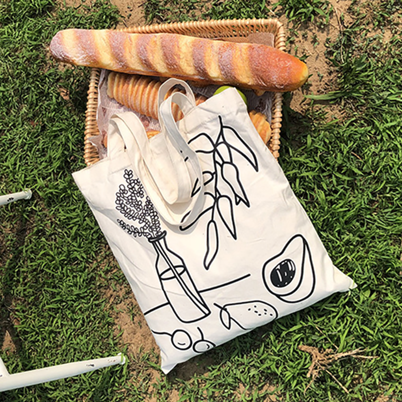 Painting White Shoulder Bag