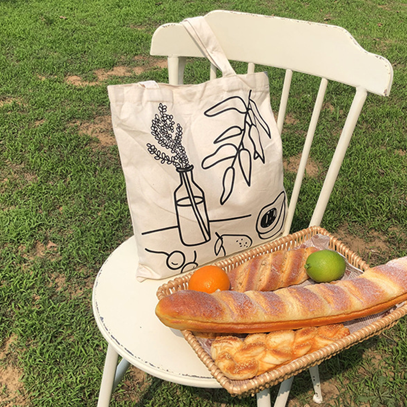 Painting White Shoulder Bag