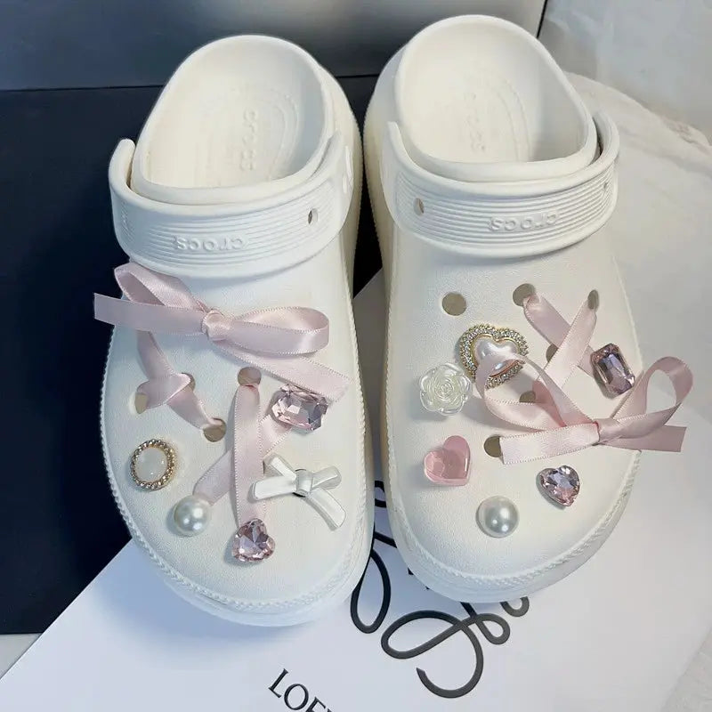 Kawaii Aesthetic Y2K Cute Fairy Ballet Hole Shoes Accessories - Kimi MK Kawaii Store