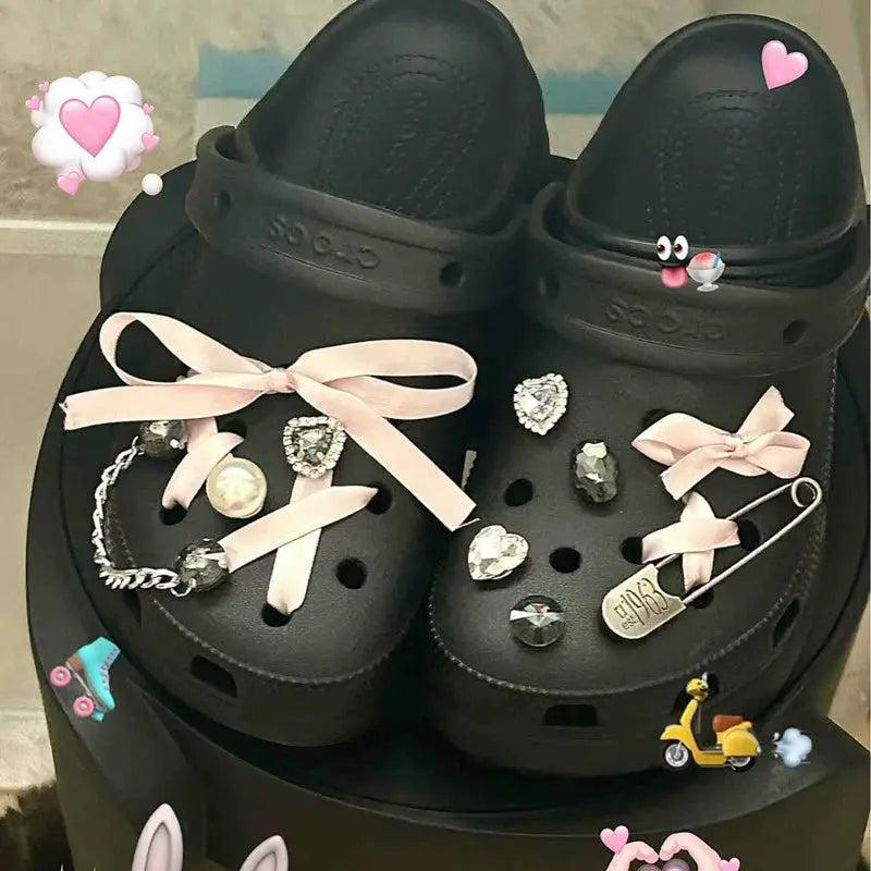 Kawaii Aesthetic Y2K Cute Fairy Ballet Hole Shoes Accessories - Kimi MK Kawaii Store