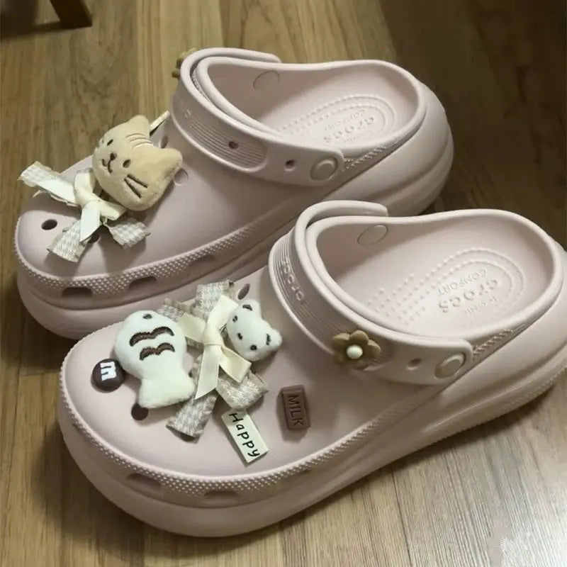 Kawaii Aesthetic Y2K Cute Fairy Ballet Hole Shoes Accessories - Kimi MK Kawaii Store