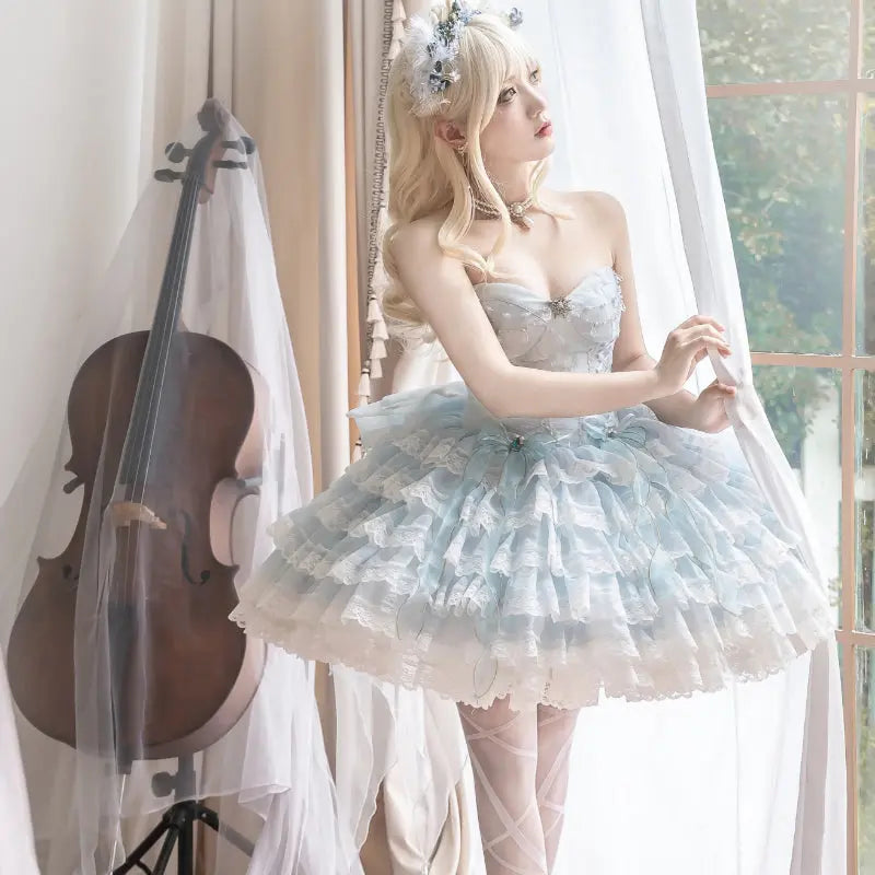 Ballet Lace Star Lolita Dress – MK Kawaii Store