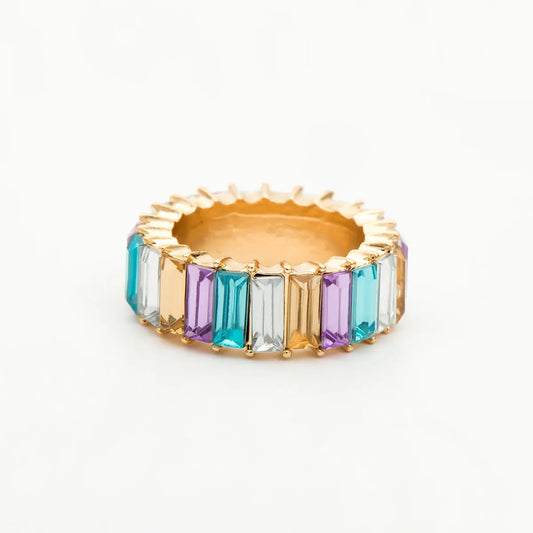 Bindi Baguette Eternity Band 925 Ring LIN40