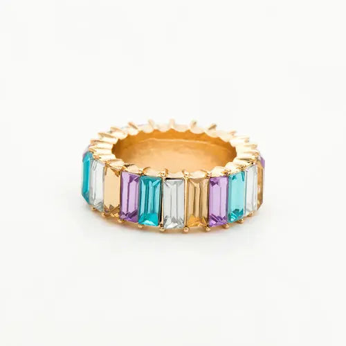 Bindi Baguette Eternity Band 925 Ring LIN40