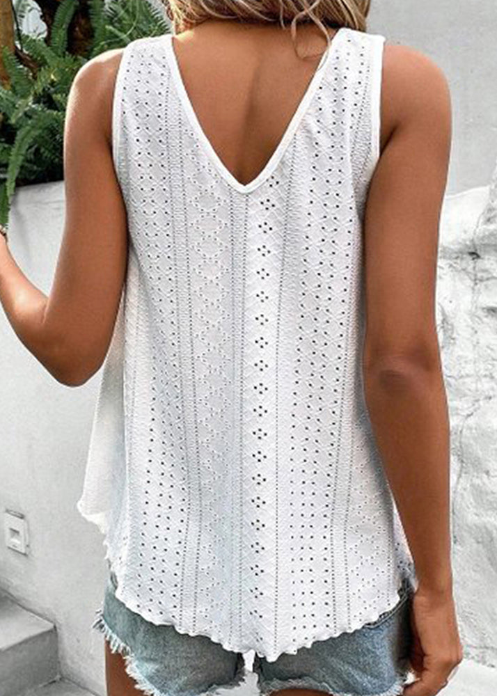 Tanks Boho Out Summer Hollow Green Patchwork