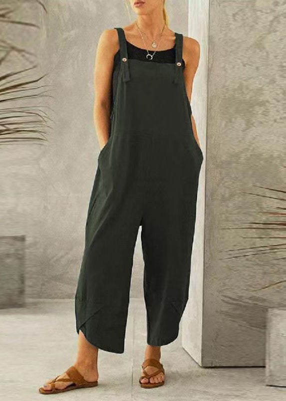 Boutique Summer Slash Neck Grey Dark Patchwork Jumpsuit