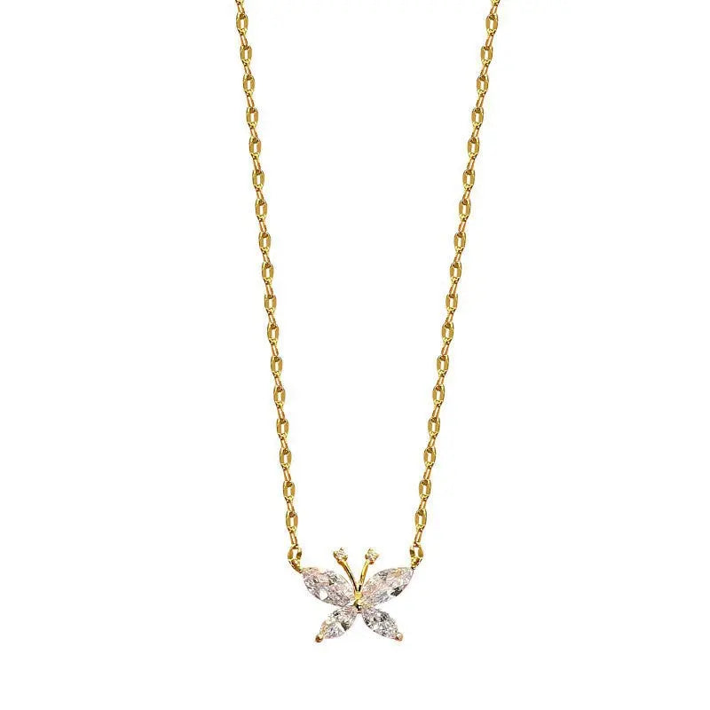 Buttercup Butterfly Necklace LIN12