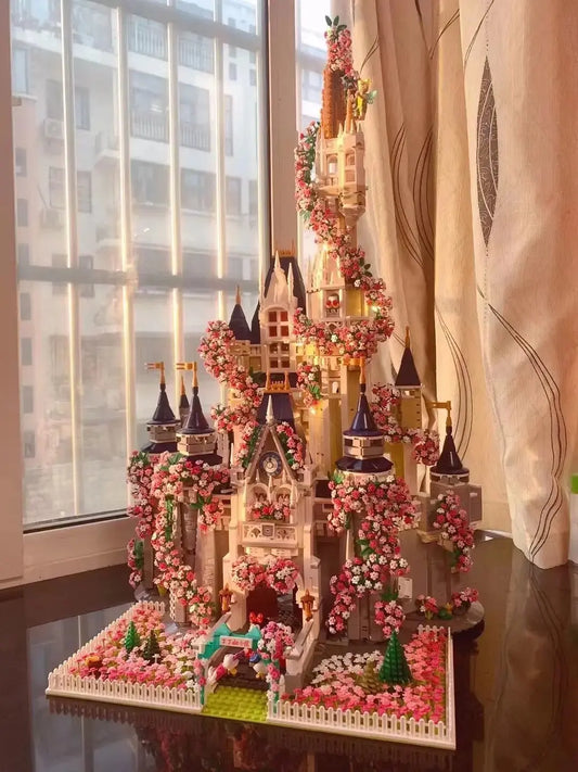 Kawaii Aesthetic Y2K Cute Fairy Castle Architecture Block  Assembly - Lovesickdoe MK Kawaii Store