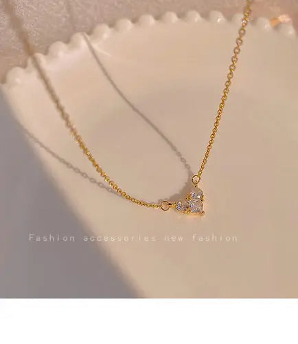 Clear Chéri Heart 925 Necklace W345