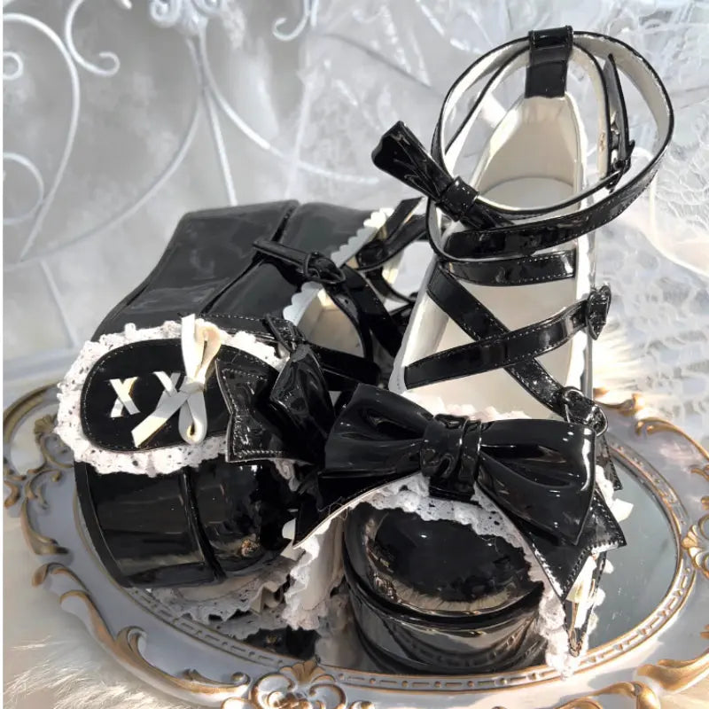 Kawaii Aesthetic Y2K Cute Fairy Coquette Bunny Ears Pretty Shoes ON1522 spreepickyshop