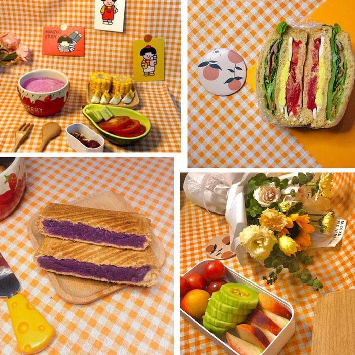 Colorful Gingham Tablecloth