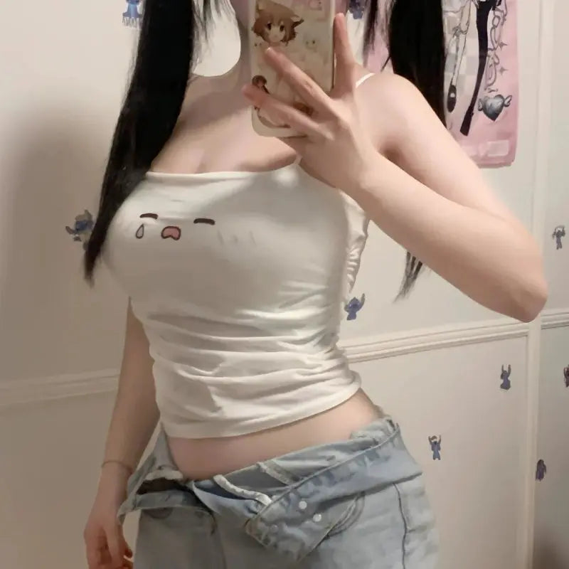 Kawaii Aesthetic Y2K Cute Fairy Cute Crying Emojis Top spreepickyshop