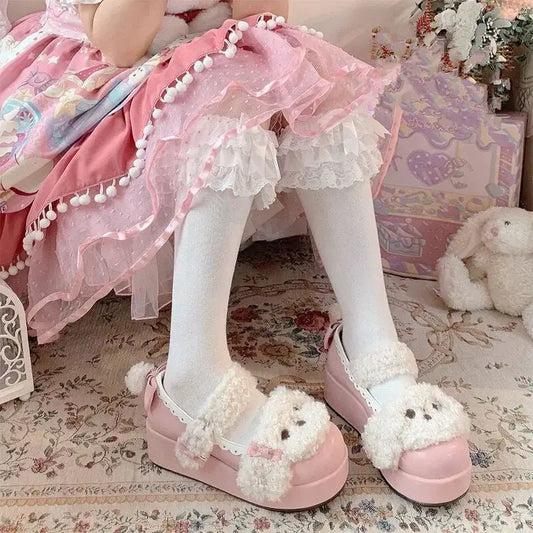Chaussures Lolita en peluche pour chiot
