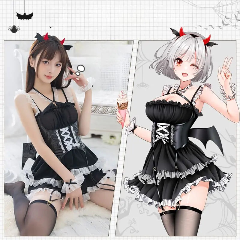 Robe de cosplay noire Devil Dream ON779