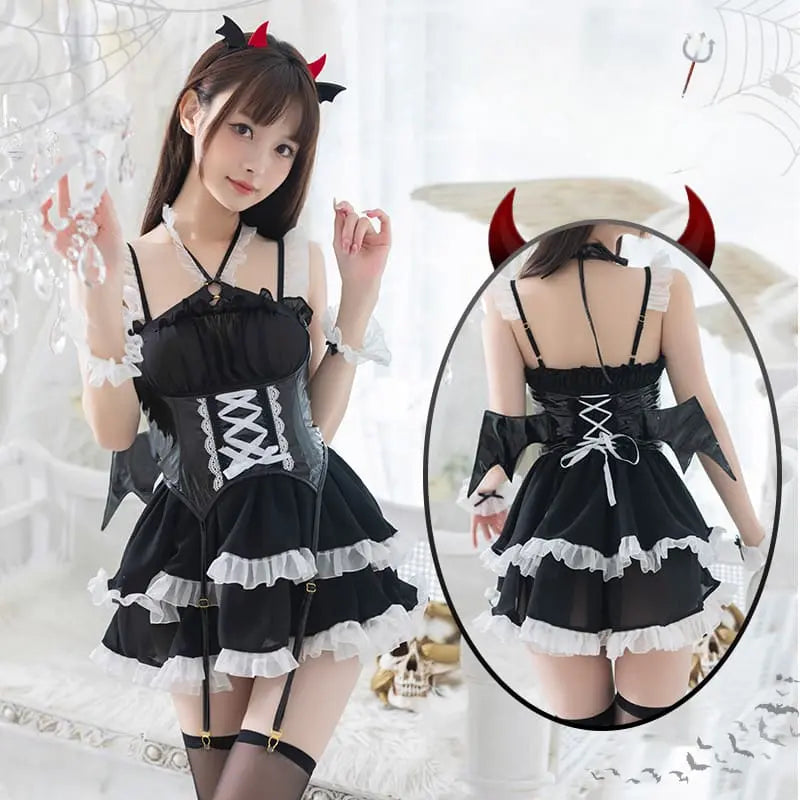 Robe de cosplay noire Devil Dream ON779