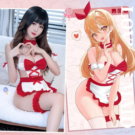 Costume de rêve Sofi avec nœud rouge, mignon, ON780