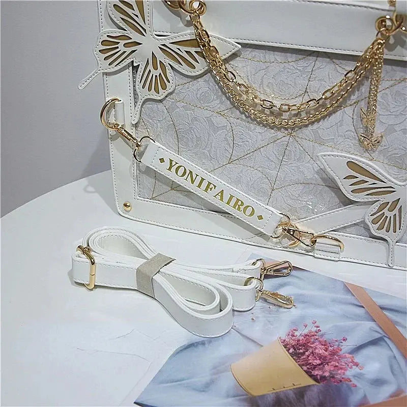 Kawaii Aesthetic Y2K Cute Fairy Elegant Gothic Butterflies Bag ON1456 spreepickyshop