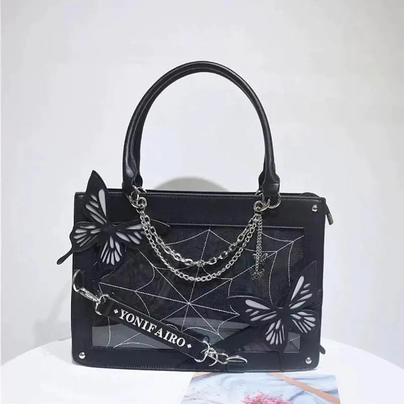Kawaii Aesthetic Y2K Cute Fairy Elegant Gothic Butterflies Bag ON1456 spreepickyshop