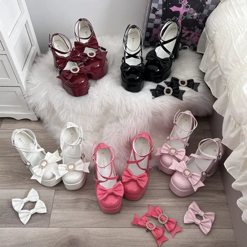 Kawaii Aesthetic Y2K Cute Fairy Elegant Sam High Heels ON1526 spreepickyshop