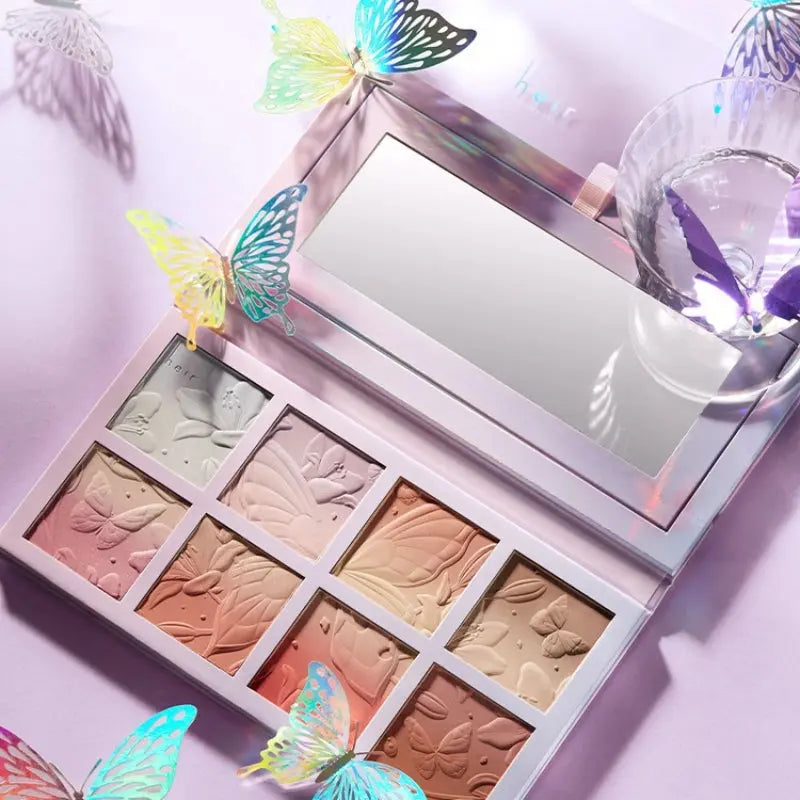 Kawaii Aesthetic Y2K Cute Fairy Fantasy Fairy Rainbow ButterFly Shadow Pallet - Kimi MK Kawaii Store
