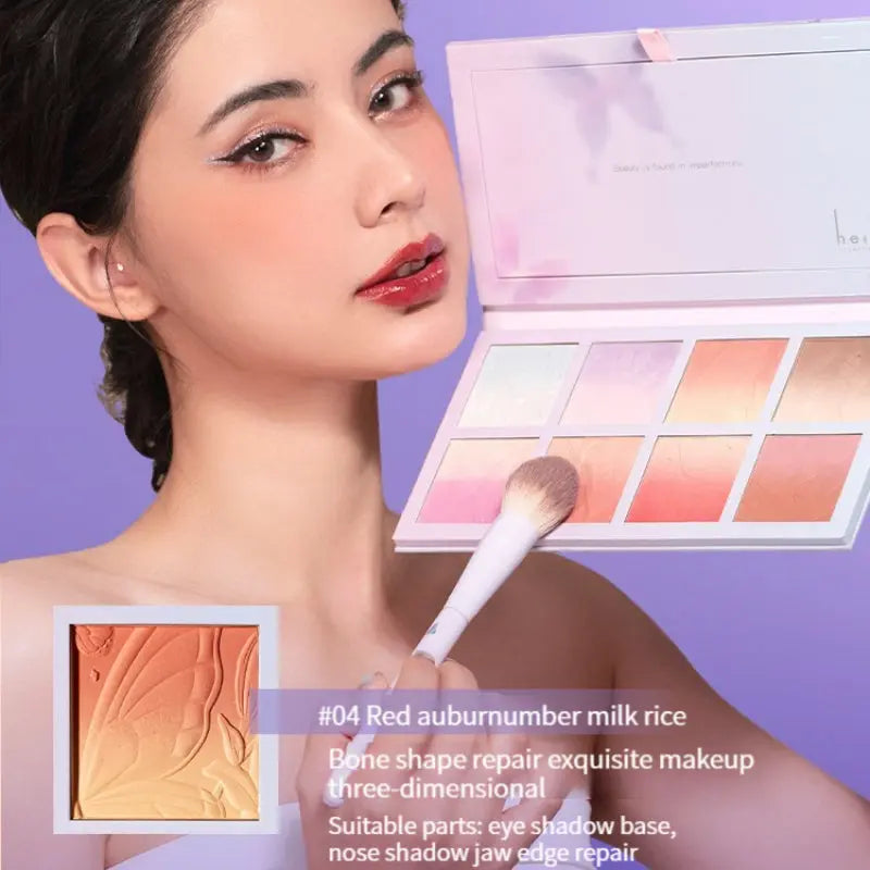 Kawaii Aesthetic Y2K Cute Fairy Fantasy Fairy Rainbow ButterFly Shadow Pallet - Kimi MK Kawaii Store