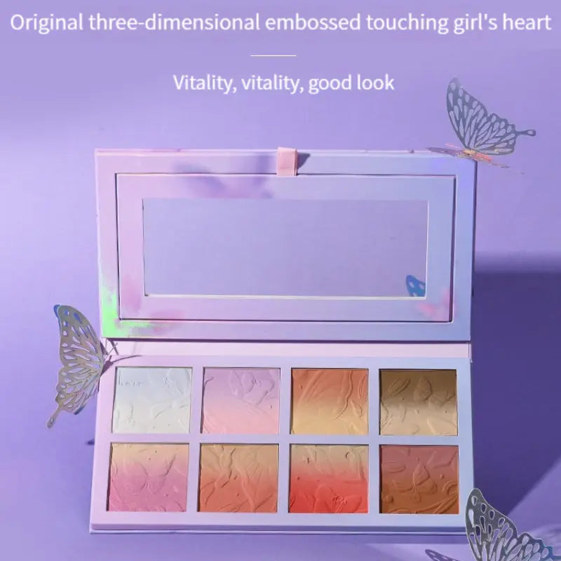 Kawaii Aesthetic Y2K Cute Fairy Fantasy Fairy Rainbow ButterFly Shadow Pallet - Kimi MK Kawaii Store