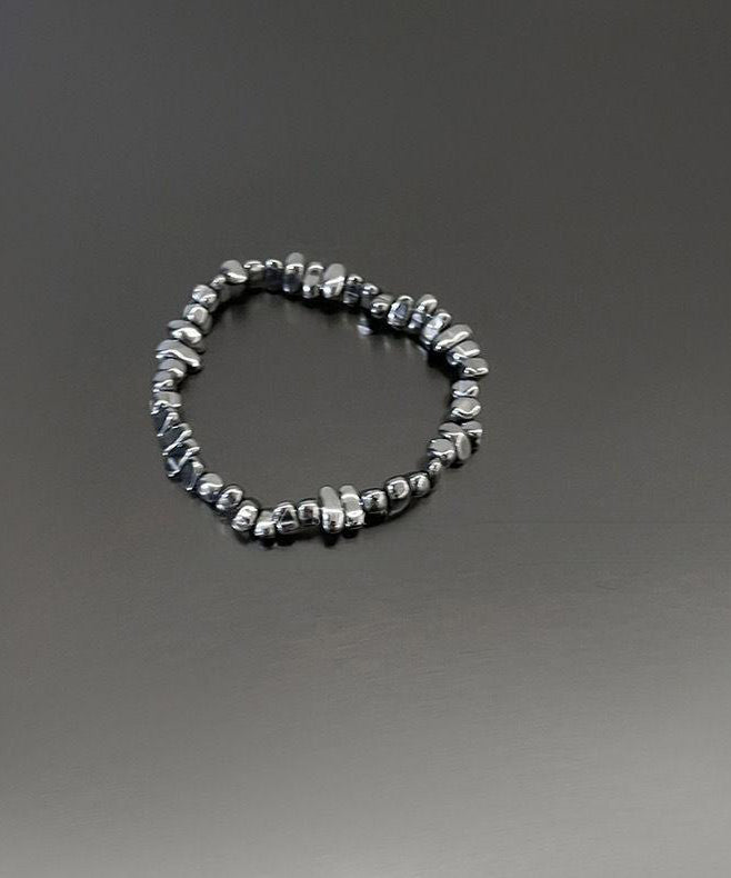 Bracelet Set Chain Star Fine Three-Piece Grey PU Alloy