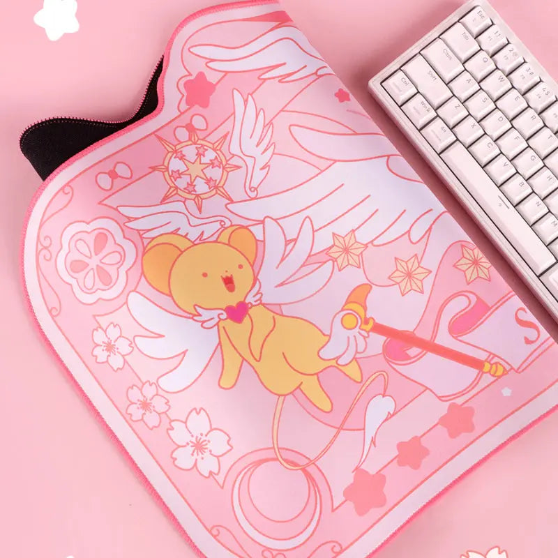 Kawaii Aesthetic Y2K Cute Fairy GG Card Captor Sakura Pink Mouse Pad ON1494 spreepickyshop