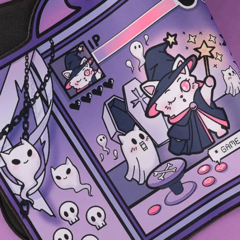 Kawaii Aesthetic Y2K Cute Fairy GG Witchy Ghosty Cat Fight Mouse Pad ON1485 spreepickyshop