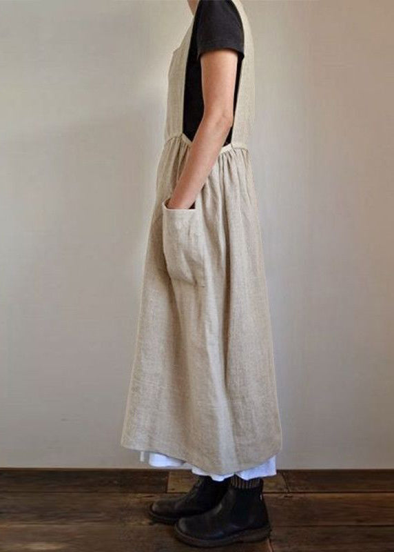 Handmade Neck Black Patchwork NeckU U Pockets Summer Maxi Dresses