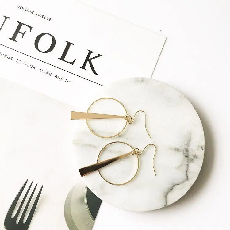 Boucles d'oreilles pendantes créoles GA39