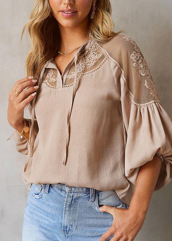 Top Patchwork Italian Tulle Green Army Fall Chiffon