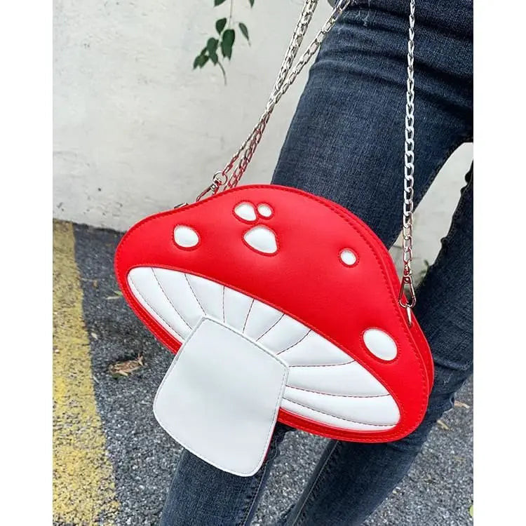 Sac à bandoulière de conte de fées de champignon Kawaii