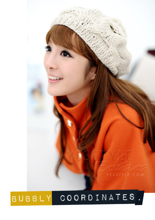 Knit Cable Beret