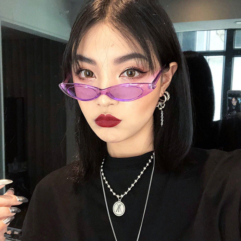 Cat Sunglasses Retro Slim Eye