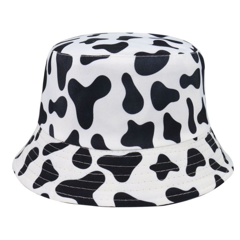 Hat Milk Cow Print Bucket