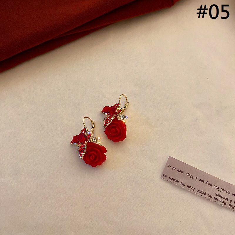 Petal Faux designs) (various Alloy Earring Pearl /