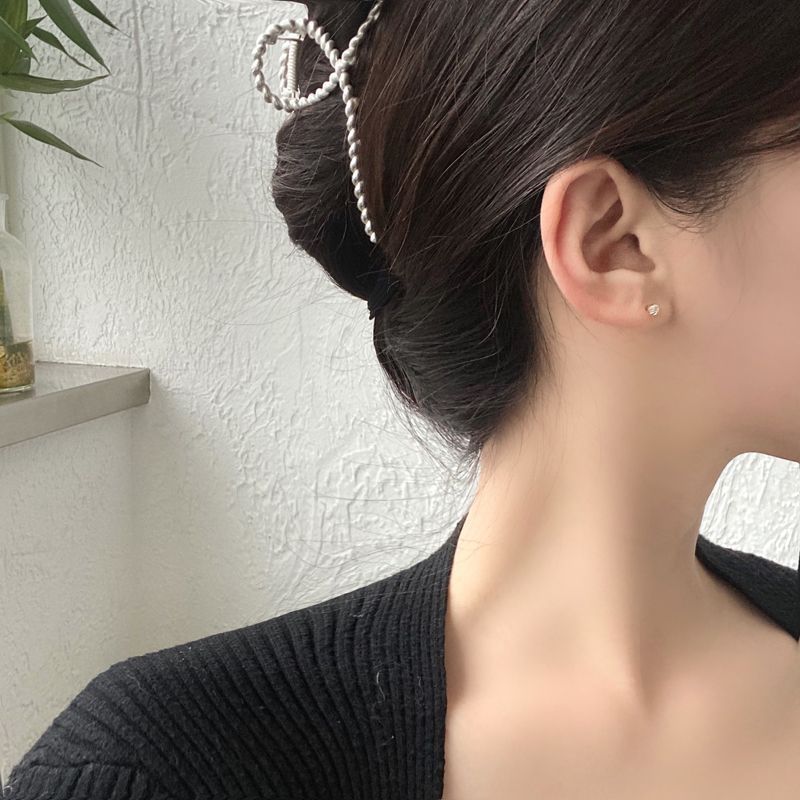 Faux Pearl Alloy Pair (various Set: designs) / Rhinestone 4 Earring