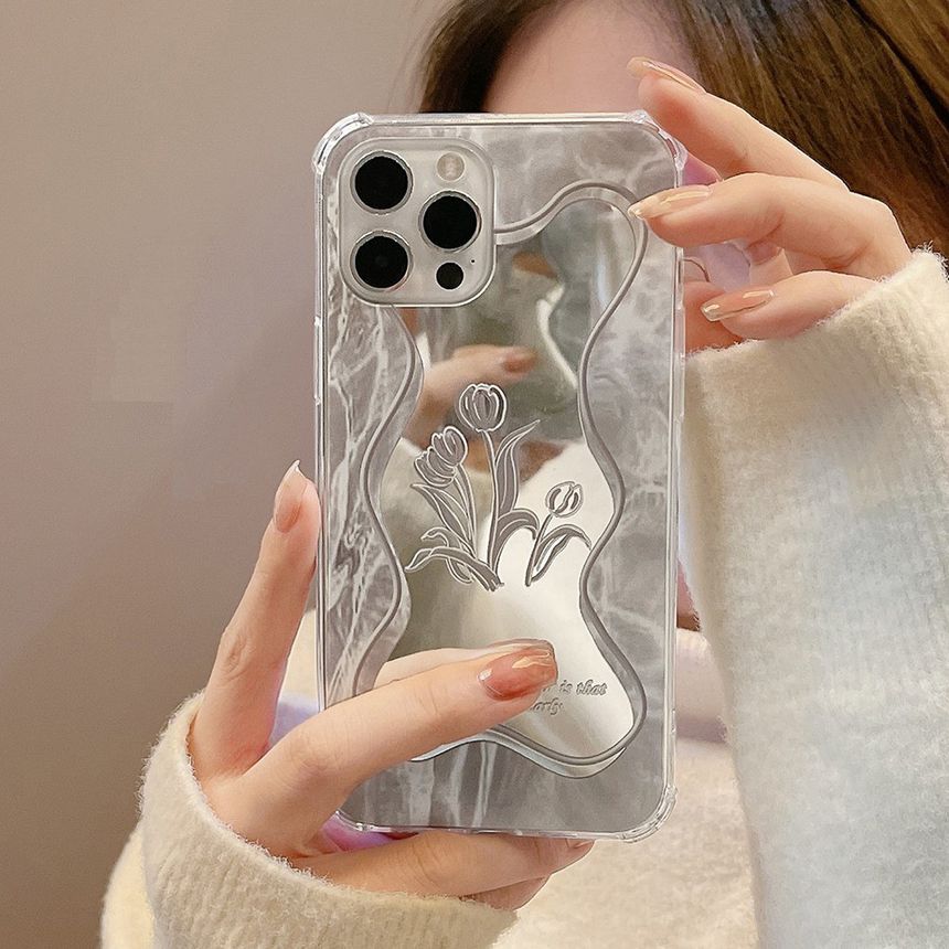 Flower Mirrored Phone Case