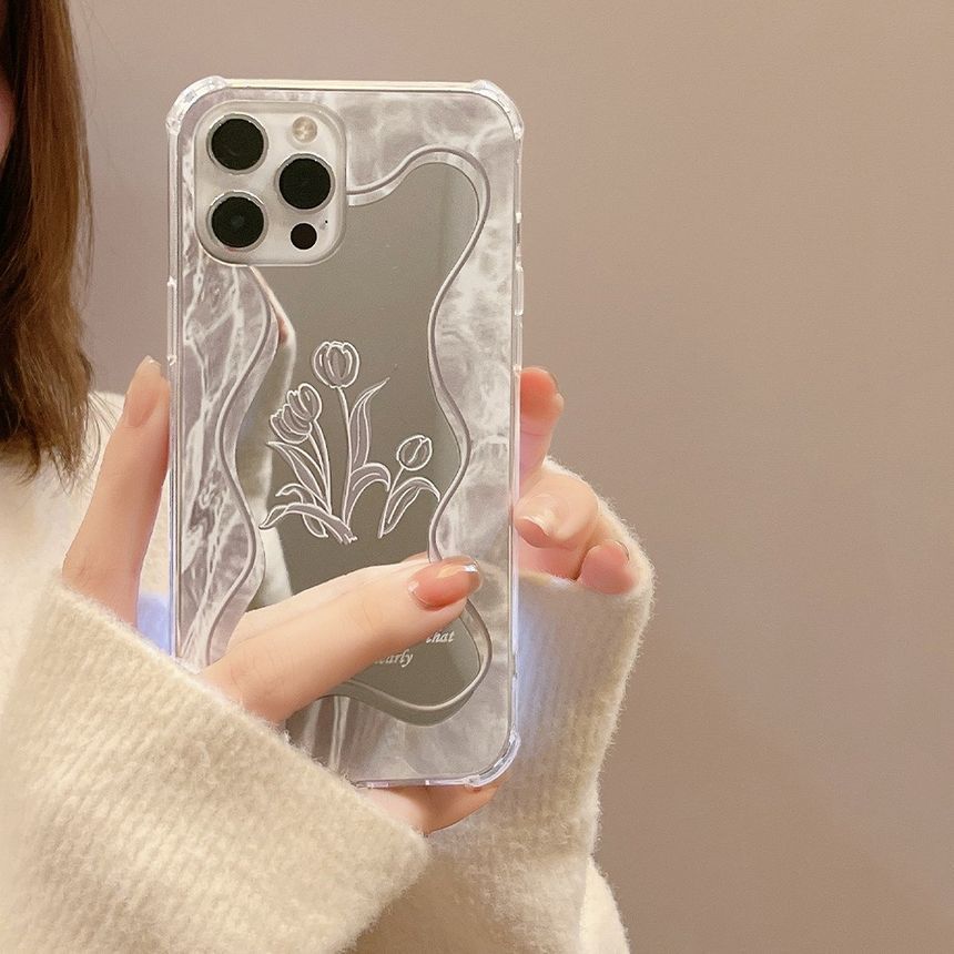 Flower Mirrored Phone Case