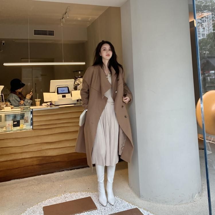 Heel Pointy-Toe Tall Boots Chunky