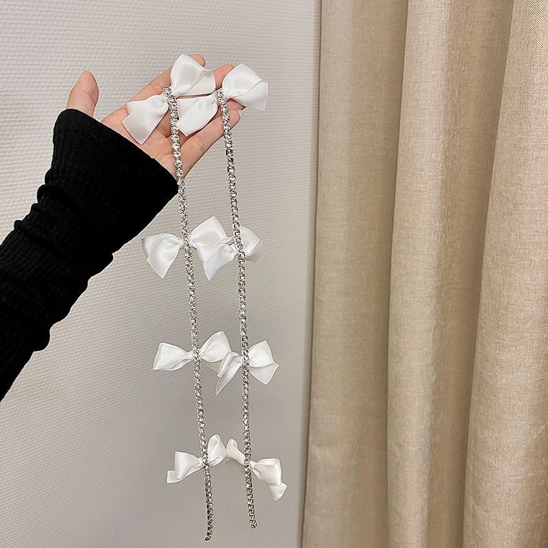 Clip Bow Hair Rhinestone