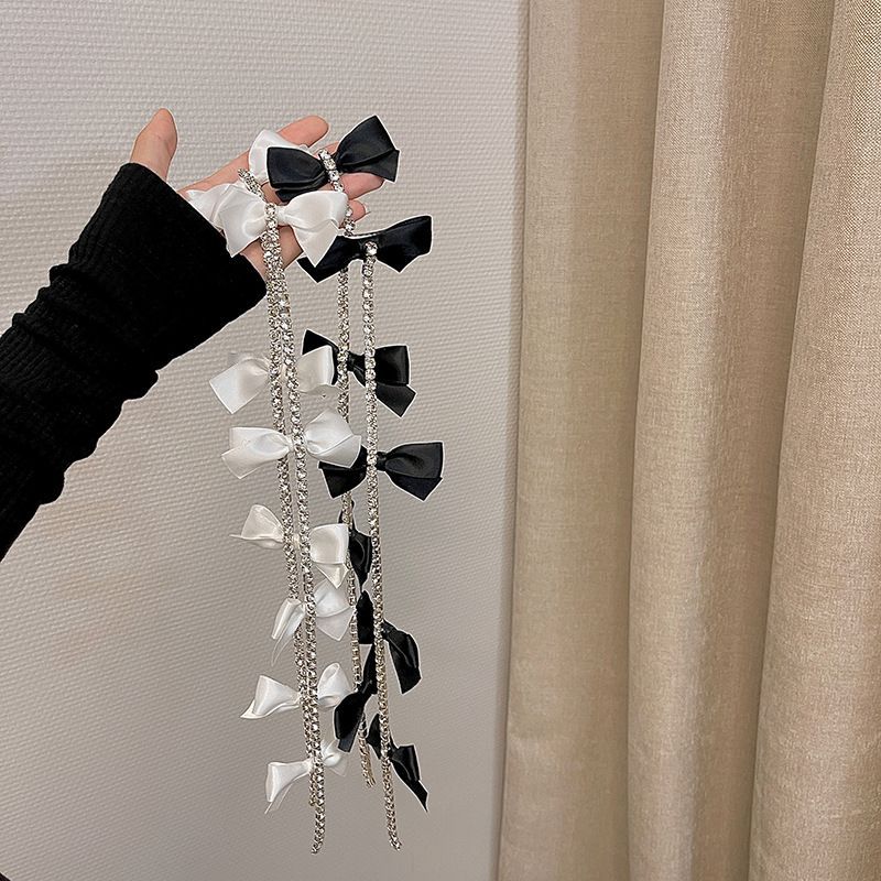 Clip Bow Hair Rhinestone