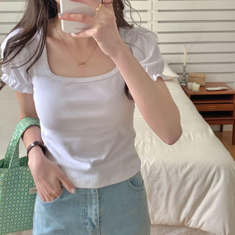 Short-Sleeve Floral Blouse